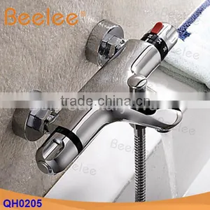 Brass Wall Mounted Thermostatic Bath Shower Mixer Thermostatic Faucet (QH0205) thumbnail-1