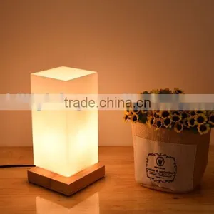 2016 New Wooden Glass Table Lamp Mini Desk Table Lamp Promotional Gift Lamp thumbnail-1