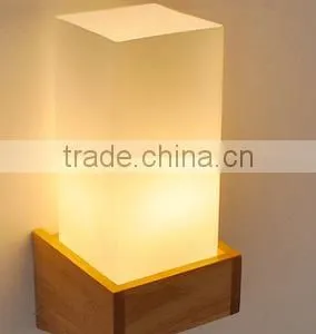 Wood Base Stand Wall Light Glass Wall Scone Stylish Decorative Wall Scone thumbnail-1