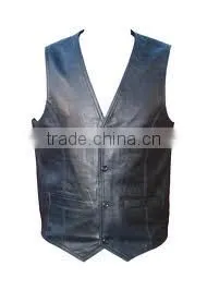 Leather Vests/new Fashion Custome Womens Light Brown Sheep Leather Vests/Biker Leather Vest/2013 Mans Leather Waistcoat/ thumbnail-1