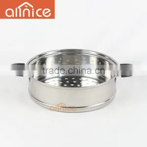 Multi-layer Stainless Steel Steamer Cooking Pot With Steel Lid Bakelite Handles thumbnail-4