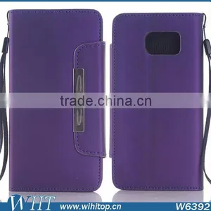 Scrub Hand Wallet Leather Case With Card Slot For Samsung Galaxy S6 thumbnail-5