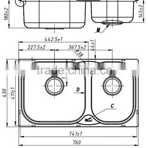 Model 29840 Topmount Stainless Steel Kitchen Basin thumbnail-2