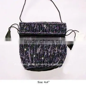 Ladies Purse, Fancy Ladies Purse, Beaded Purse thumbnail-1