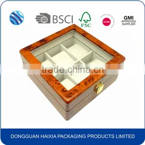New Arrival Fashion Luxury Pretty Solid Wood Watch Gift Box thumbnail-4
