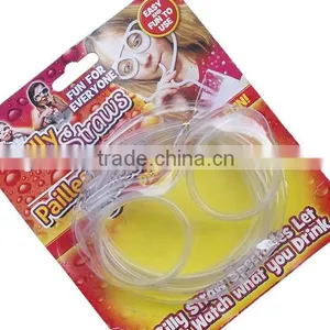 Hot Sale Colored Plastic Decoration Glasses Long Straws For Drinking thumbnail-1