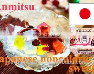 Japanese Wagashi ENDO's 'Zero Calorie' Kokuto(brown Sugar Syrup) Anmitsu 170g thumbnail-1