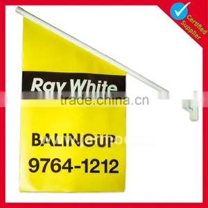 High Quality Printed Logo Cheap Advertising Wall Flags thumbnail-2