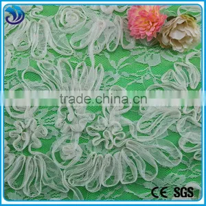 Lace Embroidery With Polyester Net Mesh Ribbon Embroidery Fabric thumbnail-1