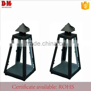Metal Iron Decorative Lantern Glass thumbnail-1
