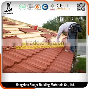 SGB Aluminum Zinc Panel Colorful Stone Coated Steel Roofing thumbnail-6