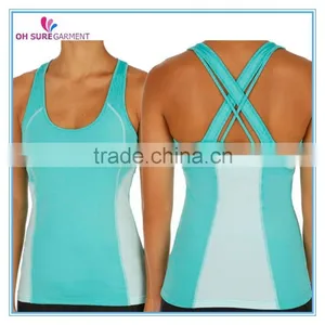 Womens Sports Tank Top, Fitness Singlet, Supplex Gym Tank Top thumbnail-1