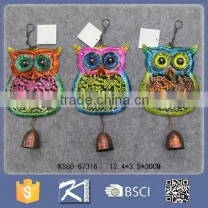 Metal Garden Decoration Owl Wind Bell thumbnail-1