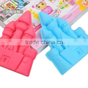 Non-toxic New Style Promotion Custom Castle Shape Silicone Ice Cube Tray thumbnail-1