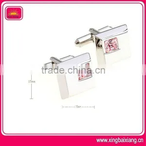 Hot Sell Fashion Promotion Metal Pink Cufflink thumbnail-1