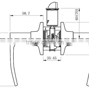 North and South American Style Zinc Alloy Single Cylinders Locks thumbnail-4