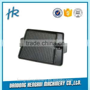 Die Cast Aluminum Grill Pan/cast Iron Bbq Grill Plate/black Cast Iron Grill Grate thumbnail-3