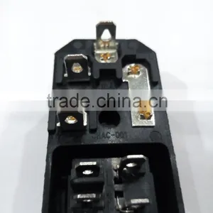 15A 250V AC Power Socket With Fuse and 4pin Rocker Switch thumbnail-3