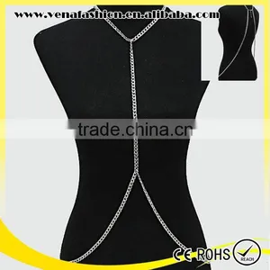 Chain Strap Body Chain Dress, Body Chain Jewelry for Women thumbnail-1