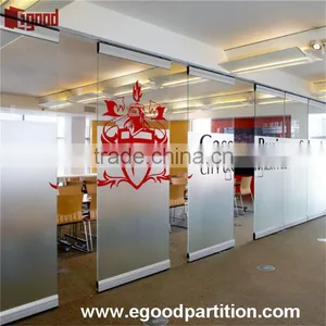 Movable Glass Partition Glass Access Door Pass Door Glass Panel thumbnail-4