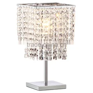 11.21-17 Accompanied by Crystals Chrome Finish Created to Shine and Dazzle Prism Table Lamp thumbnail-1
