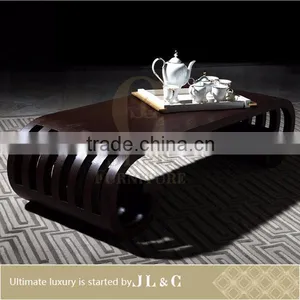 AT09-04 Luxury Living Room Solid Wood Tea Table High-end Furniture Factory Price From China JL&C Furniture thumbnail-1