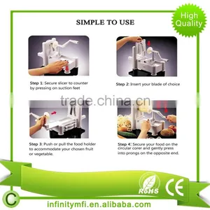 Spiral Slicer Spiralizer Complete Recipe Vegetable Cutter Noodle Spaghetti Maker With Vegetable Peeler thumbnail-6
