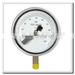 High Quality Stainless Steel 6inch Precision Test Gauge With Bottom Connection thumbnail-2
