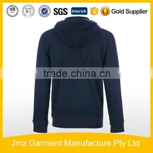 Custom Cotton Polyester Full Zip Hoody Jacke For Men thumbnail-2