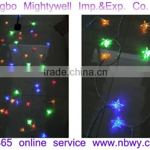Star LED String Light Twinkle Light Curtain Light Decorative Festival Party Event Accessory Solar Powered Rope Light thumbnail-2