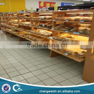 Food Display Rack/wood Bread Display Rack for Supermarket and Store thumbnail-1
