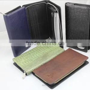2015 Newest Style Leather Wallet, High Quality Different Leather Men's Wallet With Metal Logo Fashion Wallet thumbnail-2