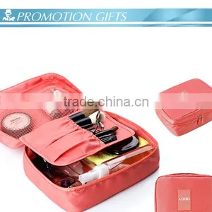 Custom Nylon Makeup Bag Portable Cosmetic Bag thumbnail-3