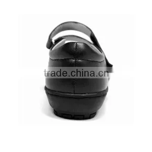 Guangzhou Stylish Strappy Buckle Kids Black School Uniform Shoes thumbnail-4