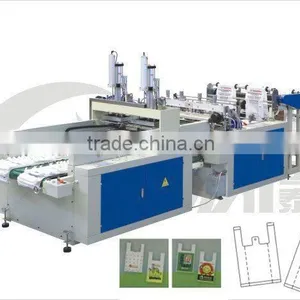 CE Standard Automatic T-shirt Bag Making Machine thumbnail-1