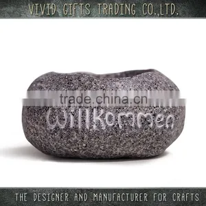 2016 Outdoor Stone With Candle Holder in Decoration thumbnail-2