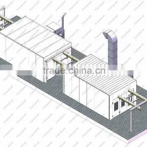 JF Custom Design Automatic Painting Line for 4s Car Shop thumbnail-4