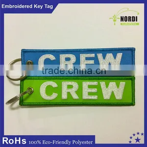 Welcomed Colorful Embroidery Keychain With Aluminum Locking Carabiner thumbnail-4
