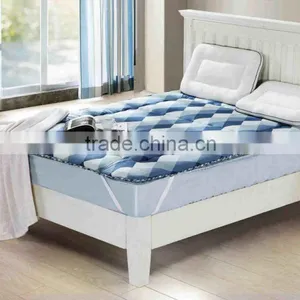 Printed Queen Size Waterproof Cool Hypoallergenic Coolmax Mattress Pad thumbnail-1