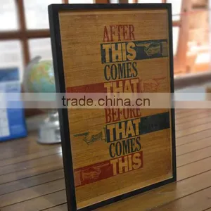Wooden Vintage Style Wall Printed Decoration - WP 001B thumbnail-2