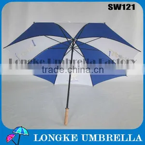 30"Wooden Straight Umbrella/mix Color thumbnail-1