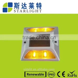 Top Selling Yellow Monocrystalline Exit&entance Solar Led Road Stud thumbnail-1