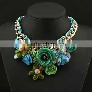 Flower Necklace Costume Jewellry Wholesale Rajasthani Jewellery thumbnail-4