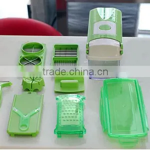Food Container, Safety Food Holder, Bonus Peeler - All-in-One Vegetable Cutter, Slicer, Grater & Julienne Slicer thumbnail-5
