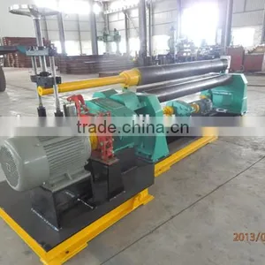 Three-roll Plate Rolling Machine W11F-4*2000/ Steel Plate Roll Forming Machine/3 Roller Asymmetrical Plate Rolling Machine thumbnail-1