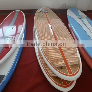 Fiberglass Surfboard With Fins EVA Deck Pad thumbnail-1