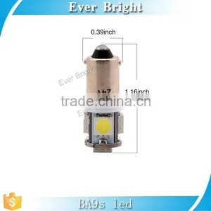 24v Car Light T11 BA9S White 5050 5SMD Car Led Light Auto Bulb T4W H6W Indicator Light Interior Light Bulb thumbnail-2