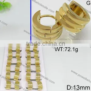 Wholesale Fashion Powell Gold Plated Stud Earring thumbnail-6