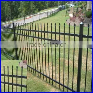 Powder Coated Black 2.1*2.4m Steel Diplomat Fence thumbnail-2