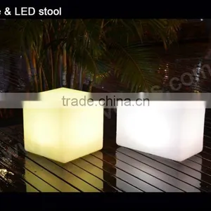 Remote Control LED Luminous Cube Seat, Bench,chair, Sedia, SILLA thumbnail-1